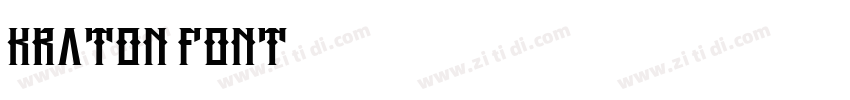 kraton font字体转换
